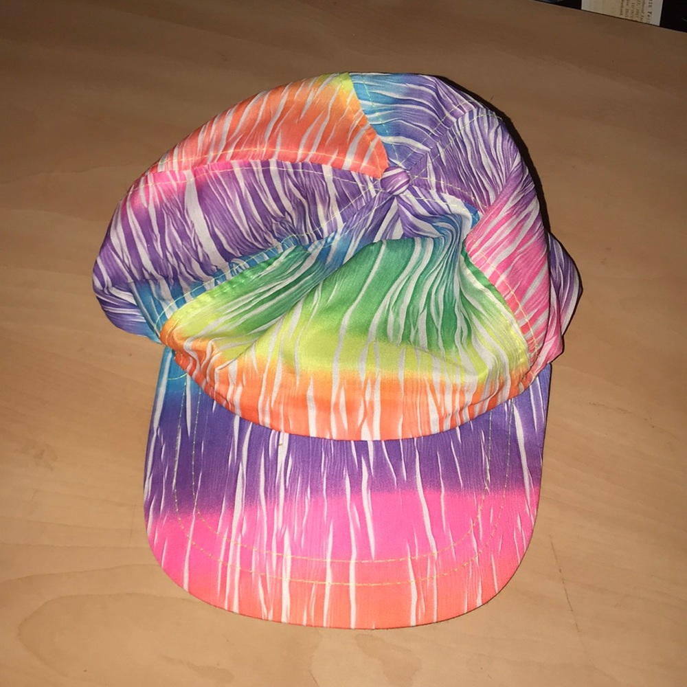 Neon rainbow cap